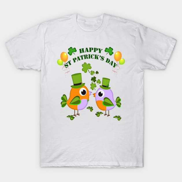 Irish Birdies T-Shirt by AmandaRain